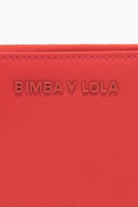 portemonnee met nylon klep Bimba Y Lola rood accessoires 4HDL1057