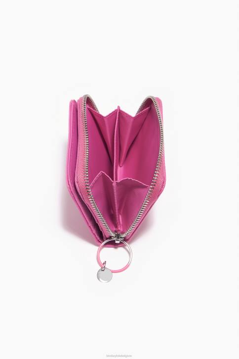 portemonnee met nylon klep Bimba Y Lola roze accessoires 4HDL1059