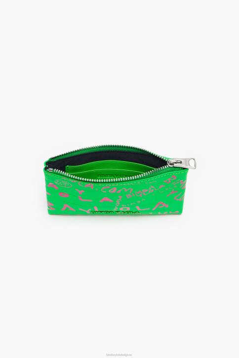 rechthoekige portemonnee met krokodillenprint Bimba Y Lola groente accessoires 4HDL1040