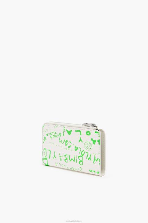 rechthoekige portemonnee met krokodillenprint Bimba Y Lola wit accessoires 4HDL1039