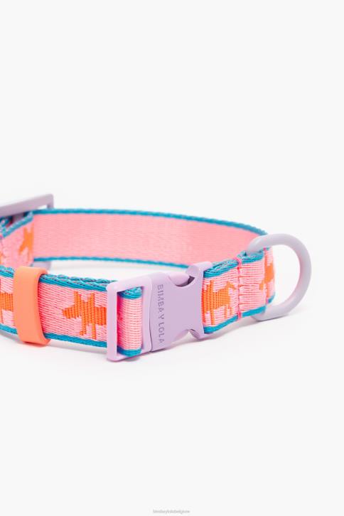 logo halsband voor huisdieren Bimba Y Lola roze accessoires 4HDL966