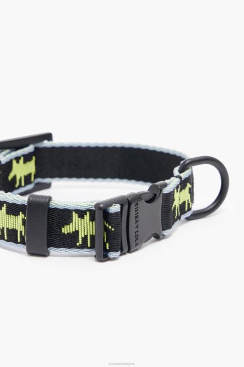 logo halsband voor huisdieren Bimba Y Lola zwart accessoires 4HDL965