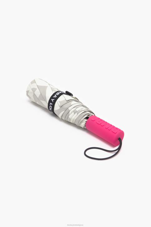 paraplu met distorb-logo Bimba Y Lola beige accessoires 4HDL961