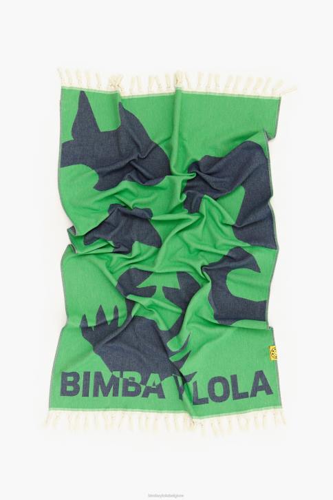 jacquard handdoek Bimba Y Lola groente accessoires 4HDL891
