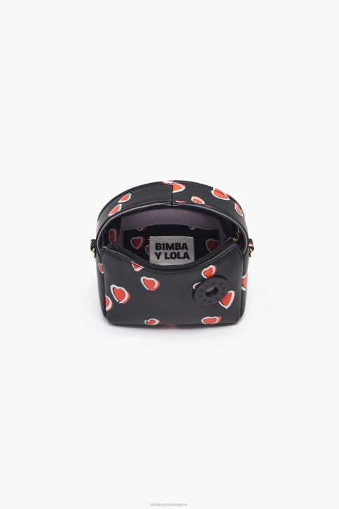 harten lederen hobo tas Bimba Y Lola zwart accessoires 4HDL60