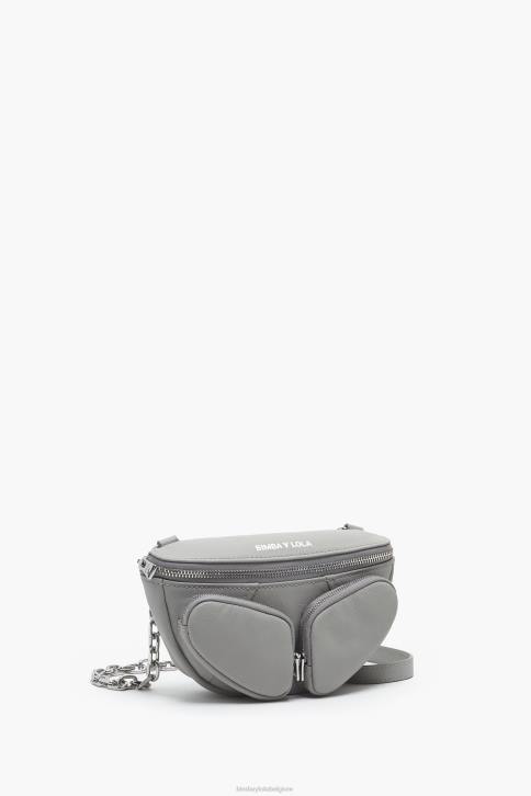 heuptasje van leer Bimba Y Lola grijs accessoires 4HDL15