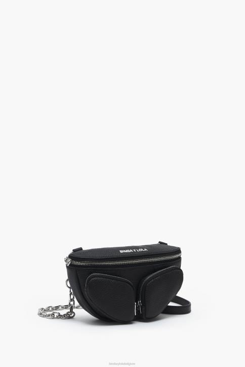 heuptasje van leer Bimba Y Lola zwart accessoires 4HDL14