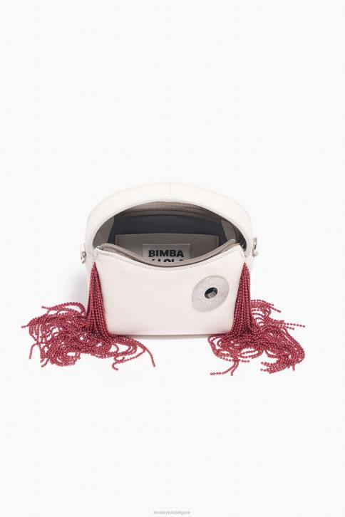 lederen hobo tas Bimba Y Lola gebroken wit accessoires 4HDL61