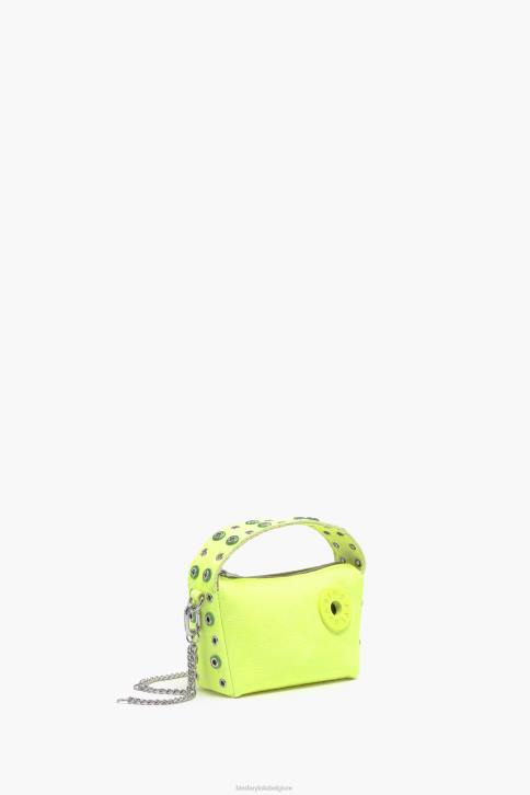 lederen hobo tas Bimba Y Lola geel accessoires 4HDL64