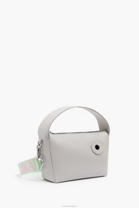 lederen hobo tas Bimba Y Lola grijs accessoires 4HDL50