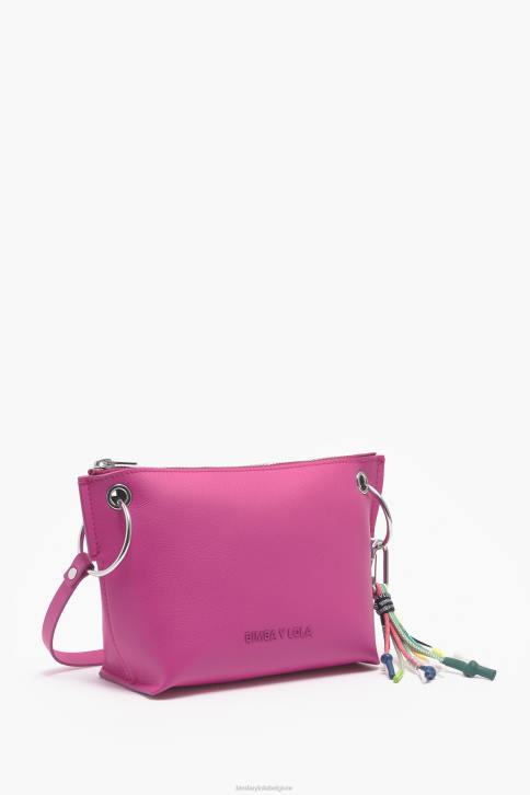 leren schoudertas Bimba Y Lola fuchsia accessoires 4HDL41