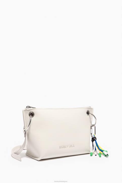 leren schoudertas Bimba Y Lola wit accessoires 4HDL42