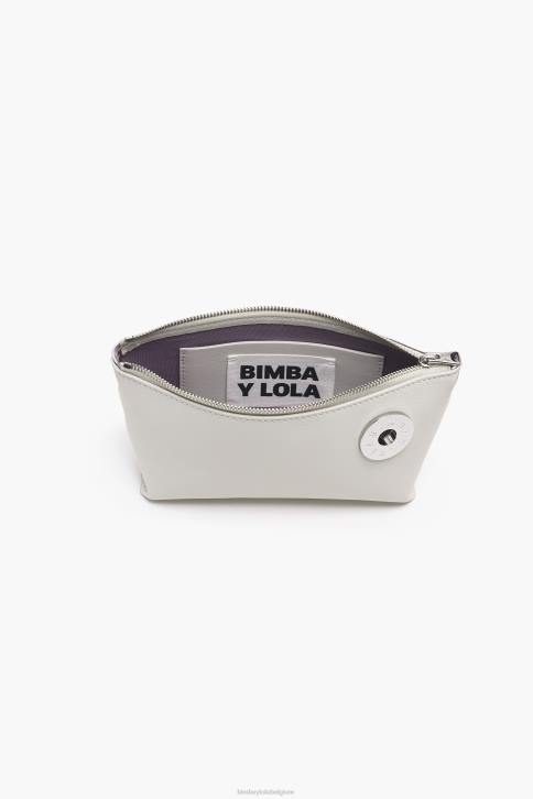 leren trapezium schoudertas Bimba Y Lola gebroken wit accessoires 4HDL13