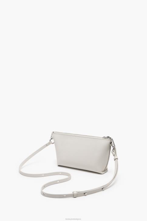 leren trapezium schoudertas Bimba Y Lola gebroken wit accessoires 4HDL13