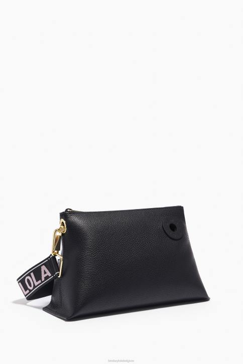 leren trapezium tas Bimba Y Lola zwart accessoires 4HDL46