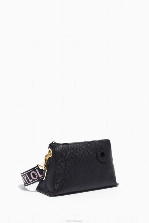 leren trapezium tas Bimba Y Lola zwart accessoires 4HDL49