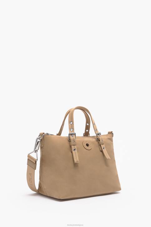 nylon draagtas Bimba Y Lola bruinen accessoires 4HDL81
