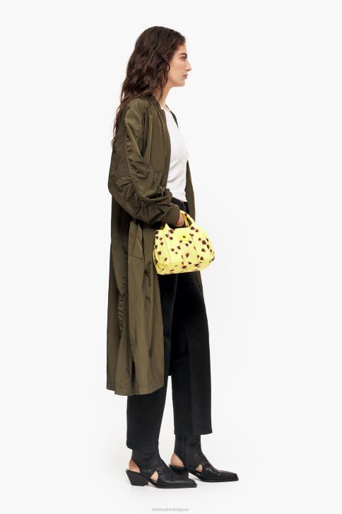 nylon draagtas met kleine hartenprint Bimba Y Lola geel accessoires 4HDL79