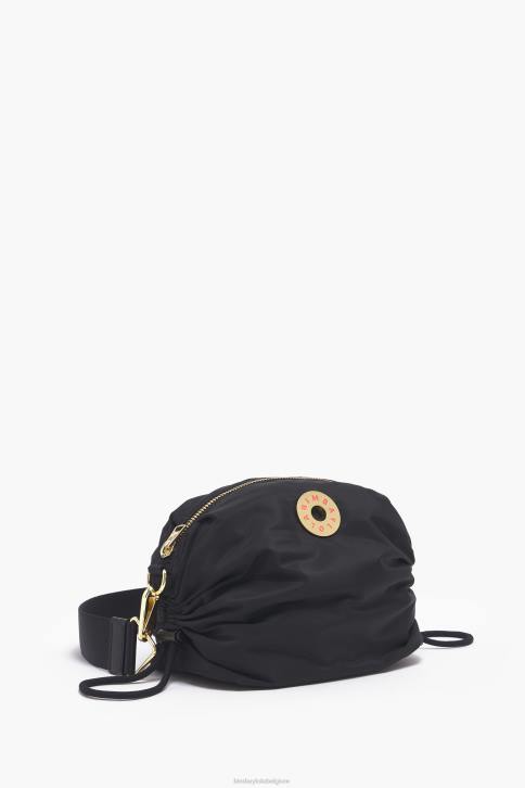 nylon gerimpelde crossbody tas Bimba Y Lola zwart accessoires 4HDL90