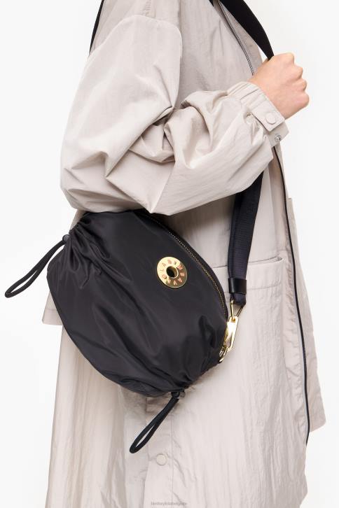 nylon gerimpelde crossbody tas Bimba Y Lola zwart accessoires 4HDL90