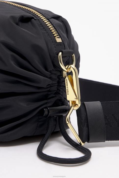 nylon gerimpelde crossbody tas Bimba Y Lola zwart accessoires 4HDL90