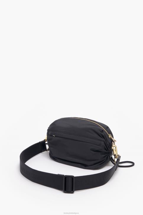 nylon gerimpelde crossbody tas Bimba Y Lola zwart accessoires 4HDL90