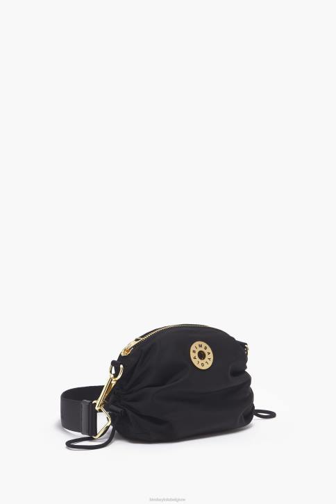 nylon gerimpelde crossbody tas Bimba Y Lola zwart accessoires 4HDL92