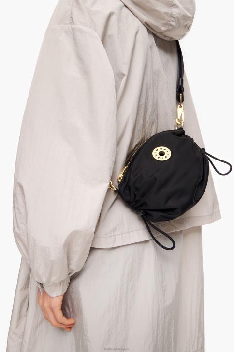 nylon gerimpelde crossbody tas Bimba Y Lola zwart accessoires 4HDL92