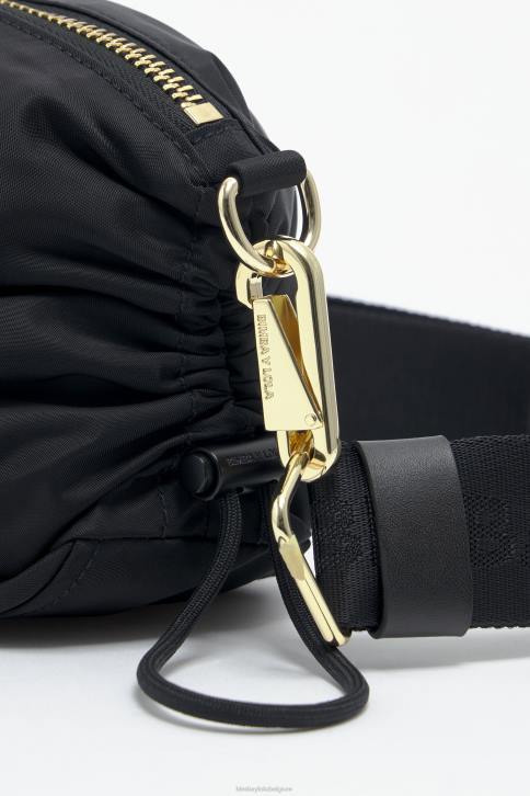 nylon gerimpelde crossbody tas Bimba Y Lola zwart accessoires 4HDL92