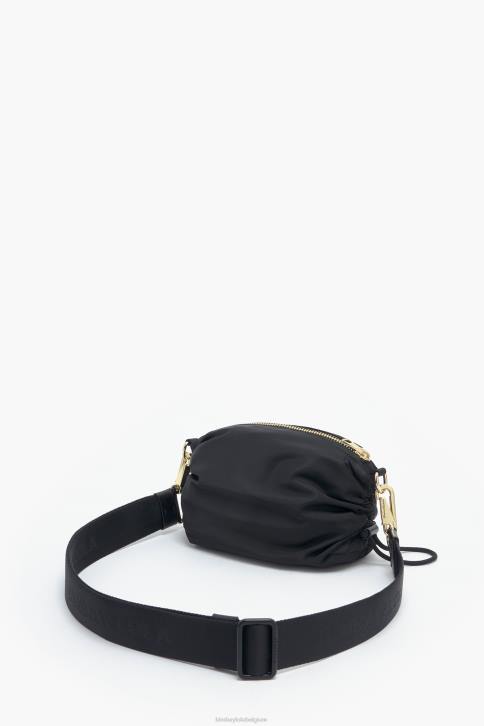 nylon gerimpelde crossbody tas Bimba Y Lola zwart accessoires 4HDL92