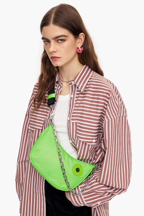 nylon maan tas Bimba Y Lola Neon groen accessoires 4HDL100