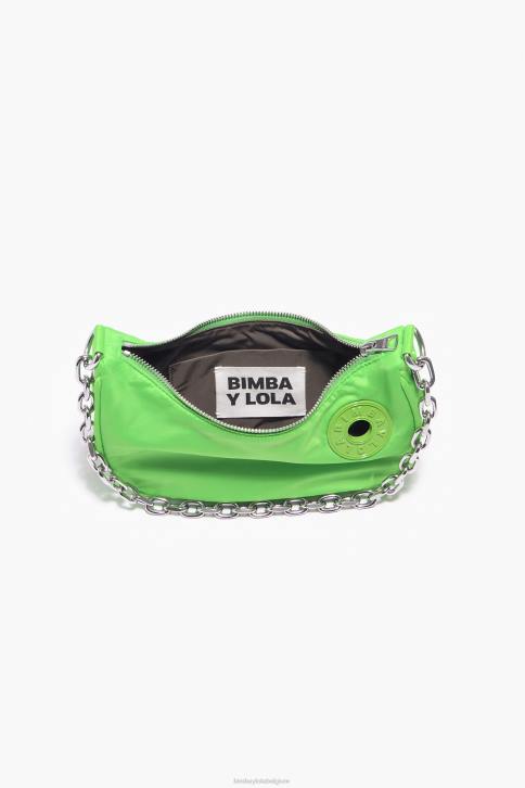 nylon maan tas Bimba Y Lola Neon groen accessoires 4HDL100
