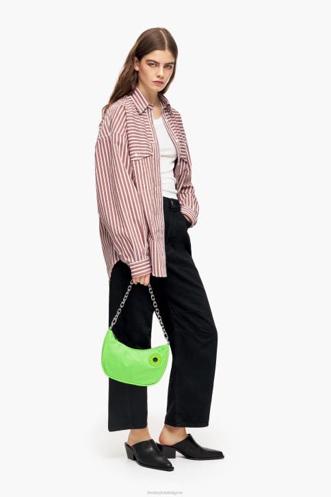 nylon maan tas Bimba Y Lola Neon groen accessoires 4HDL100