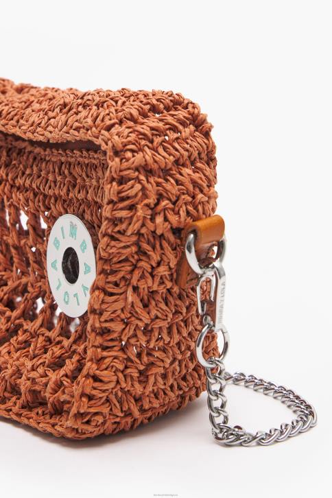 raffia hobo tas Bimba Y Lola oranje accessoires 4HDL9