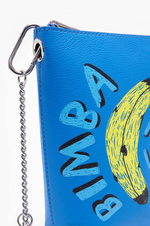 byl crossbodytas met bananenprint Bimba Y Lola blauw accessoires 4HDL152
