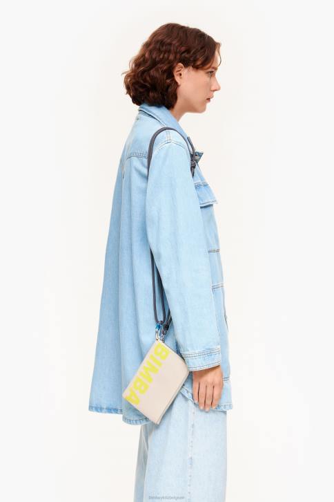 leren rechthoekige minitas Bimba Y Lola gebroken wit accessoires 4HDL163