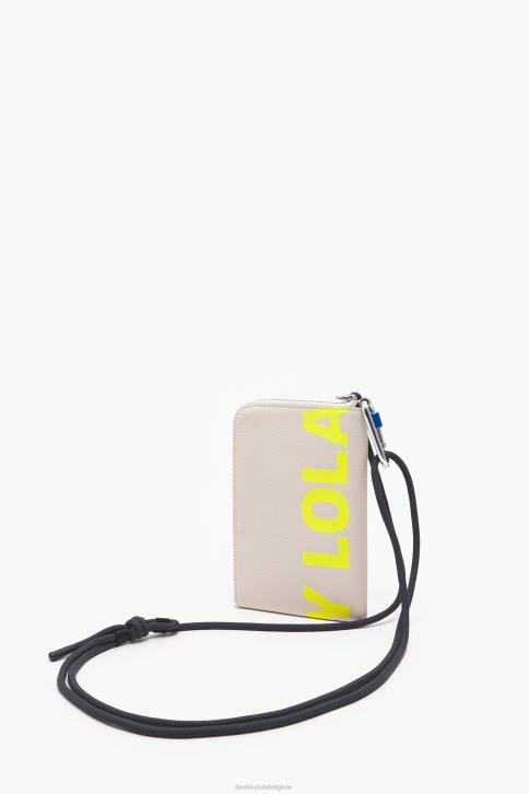 leren rechthoekige minitas Bimba Y Lola gebroken wit accessoires 4HDL163