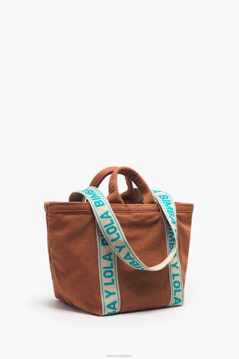 canvas boodschappentas Bimba Y Lola bruinen accessoires 4HDL85