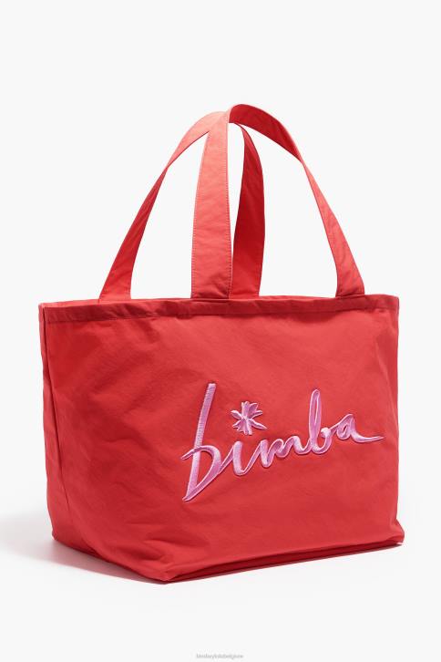nylon boodschappentas Bimba Y Lola rood accessoires 4HDL123