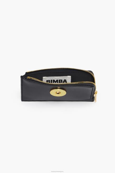 lederen rechthoekige portemonnee Bimba Y Lola zwart accessoires 4HDL1033