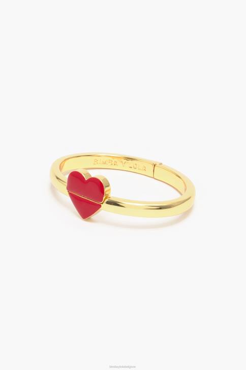 hart stijve armband Bimba Y Lola gouden accessoires 4HDL755