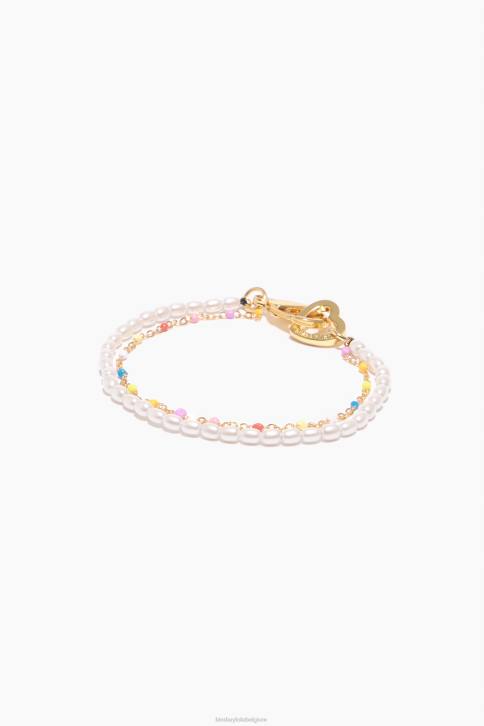 parels dubbele armband Bimba Y Lola veelkleurig accessoires 4HDL793
