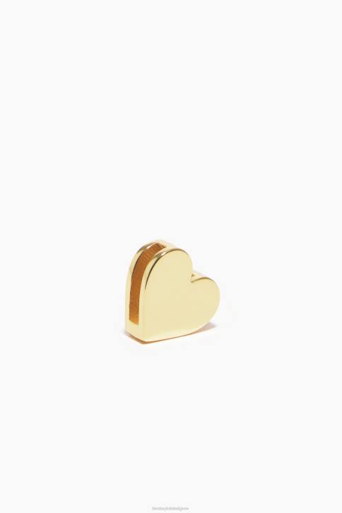 metalen hart charme Bimba Y Lola gouden accessoires 4HDL727