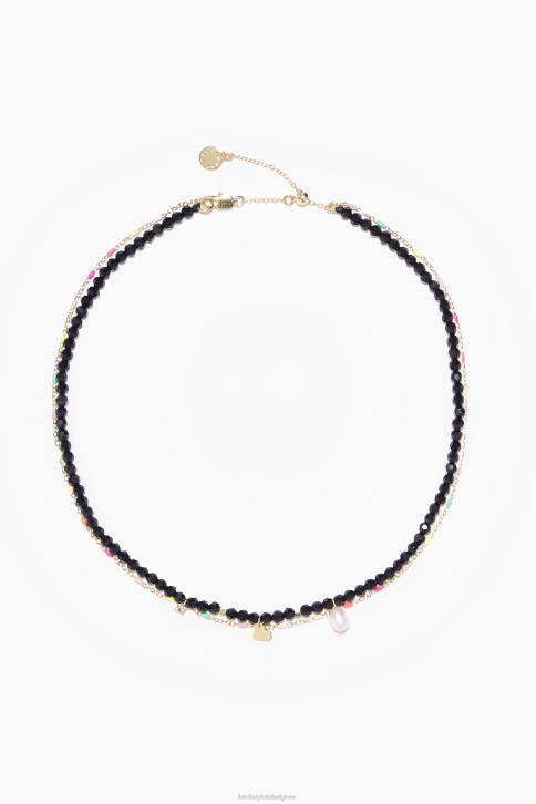 ketting gefacetteerde kristallen ketting Bimba Y Lola gouden accessoires 4HDL689