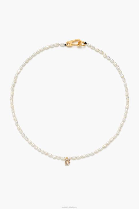 letter ketting d Bimba Y Lola parel accessoires 4HDL841