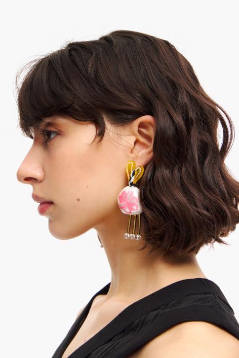 hars hart oorbellen Bimba Y Lola veelkleurig accessoires 4HDL744