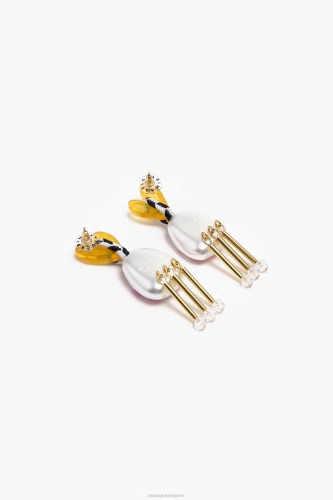 hars hart oorbellen Bimba Y Lola veelkleurig accessoires 4HDL744