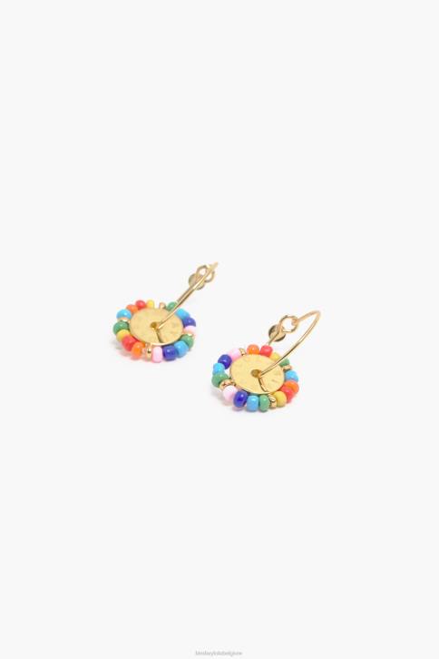 kleine stenen hoepel oorbellen Bimba Y Lola veelkleurig accessoires 4HDL780