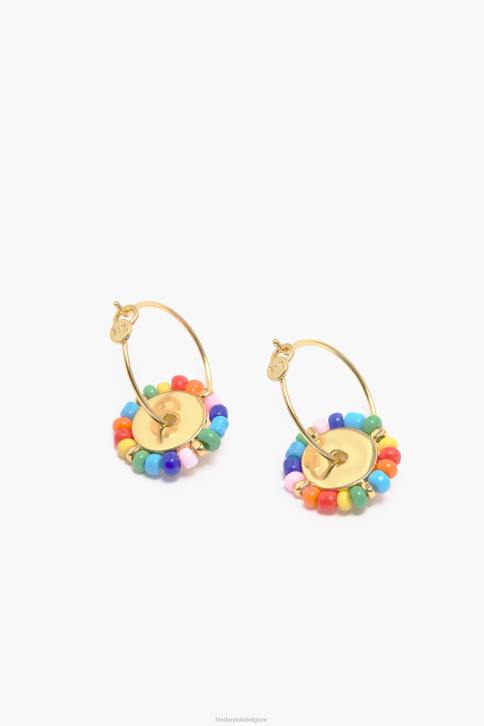 kleine stenen hoepel oorbellen Bimba Y Lola veelkleurig accessoires 4HDL780