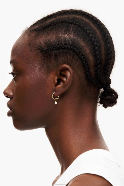 kristallen parel hoepel oorbellen Bimba Y Lola veelkleurig accessoires 4HDL784